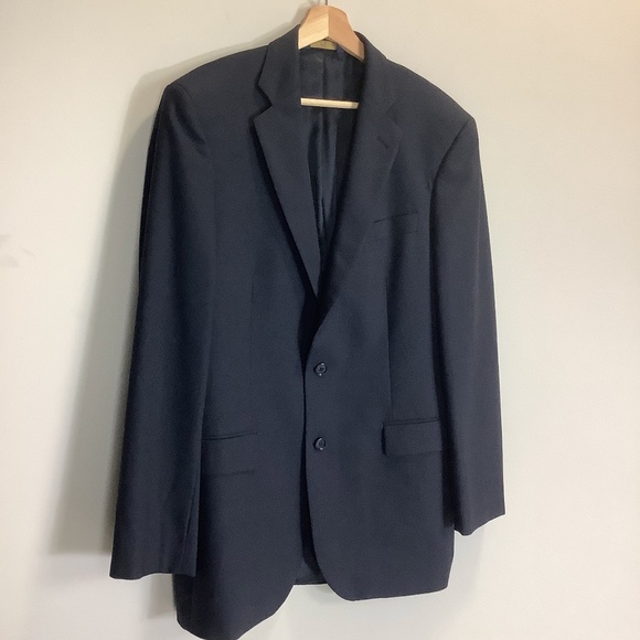 Ralph Lauren LRL 2 Button Blazer 41L Navy Wool Sport Coat Jacket - Picture 4 of 13